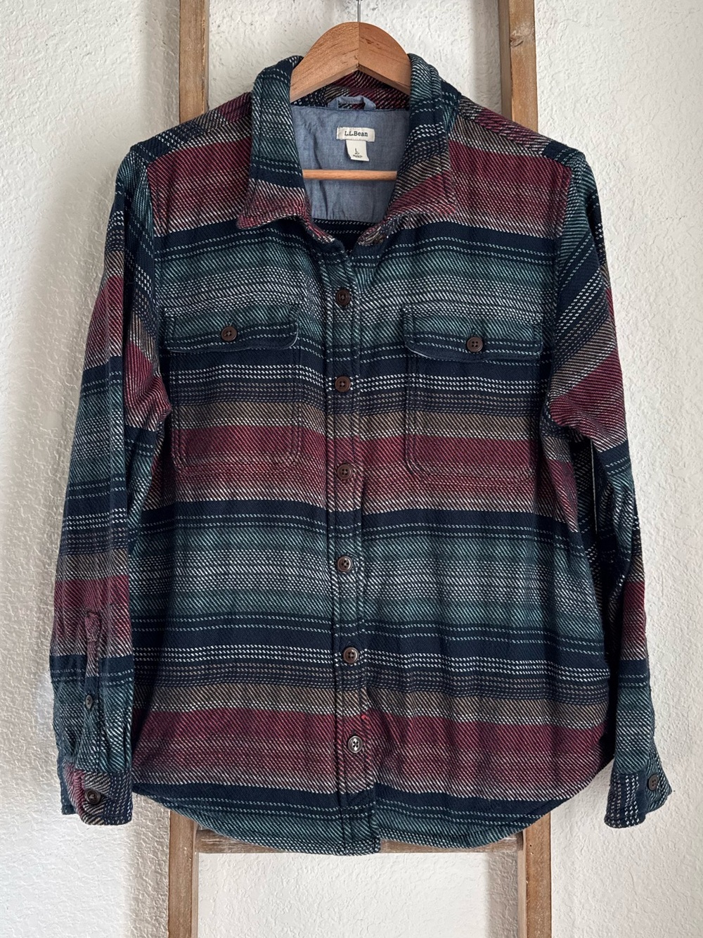 L. L. Bean Women's 1912 Overshirt Button Down Shacket Sz: LP